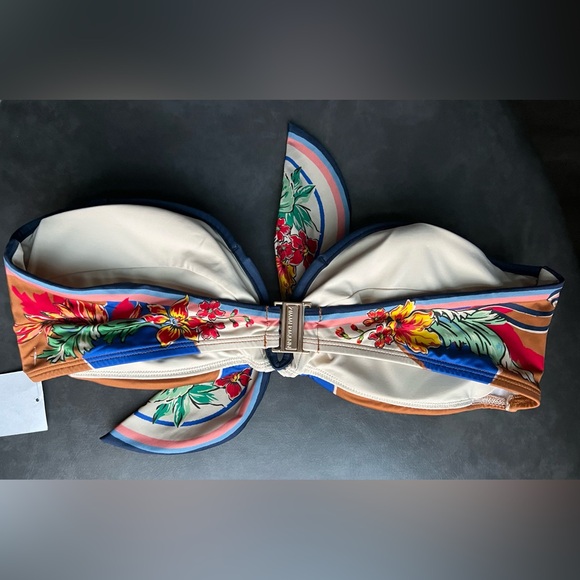 Zimmerman Alight Scarf Tie Bikini Top, Size 4 US 12 $180 - Picture 5 of 7